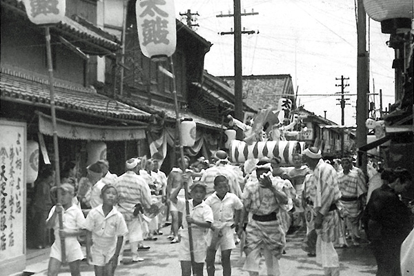 昭和12年夏祭 太鼓の巡行
