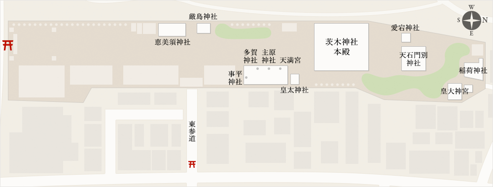 茨木神社 境内地図