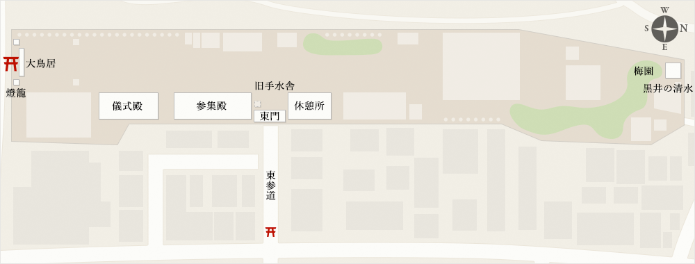 茨木神社 境内地図
